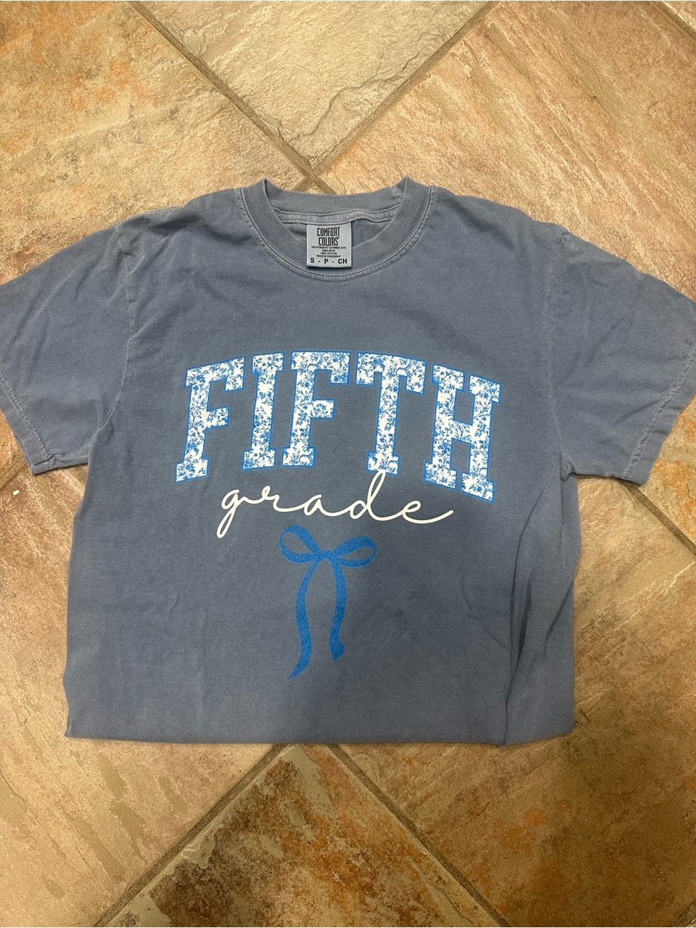 Comfort Colors Blue 'FIFTH grade' Graphic Tee